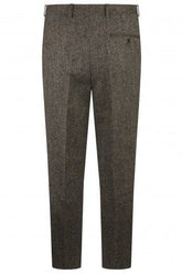 Abraham Moon Brown Tweed Trousers